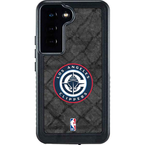 NBA Los Angeles Clippers Black Rust Galaxy S24 Waterproof Case